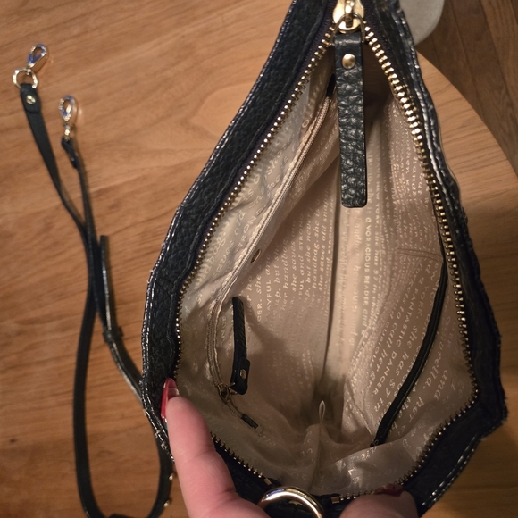 Kate Spade Black and White Striped Crossbody Bag - Picture 8 of 11